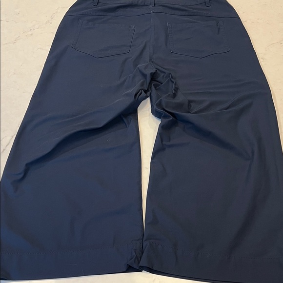 Lululemon City Sleek 5 Pocket Wide-Leg High Rise 7/8 Length Pant Navy Size 32 - Picture 4 of 9